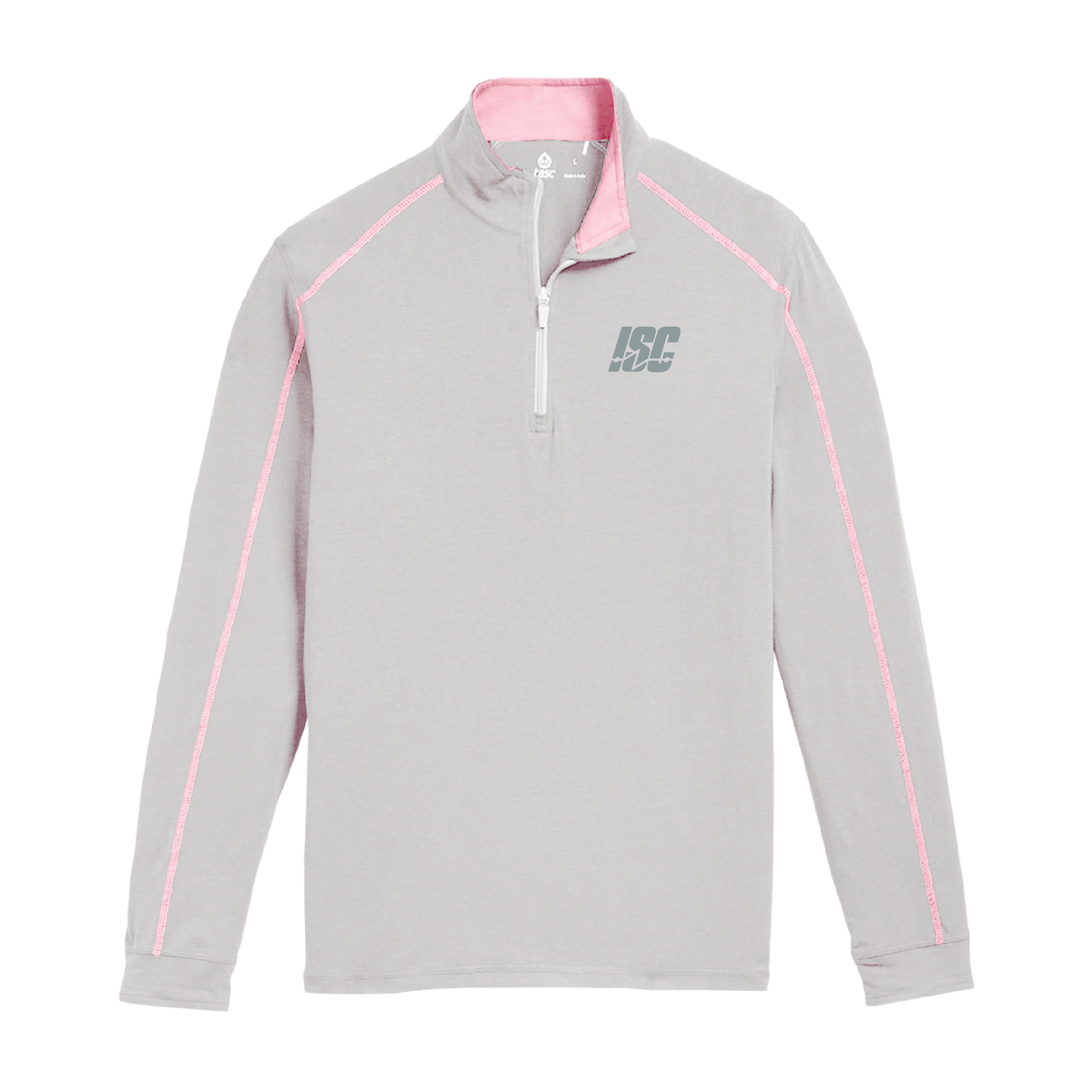 Tasc Performance Carrollton Lightweight Quarter Zip - Silver Punch/Heather